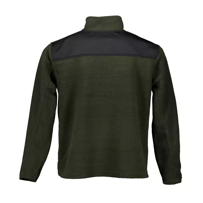 Terrax fibre pile pullover, Black/Dark Green, large image number 1