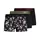 Jack & Jones JACFLOWER 3er Pack Boxershorts, Schwarz, Schwarz, swatch