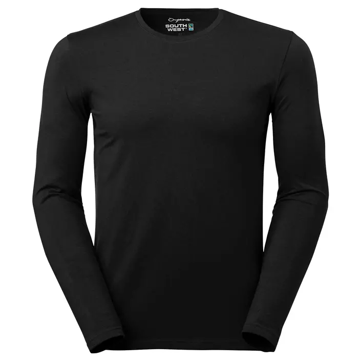 South West Leo organic long-sleeved T-shirt, Black, large image number 0