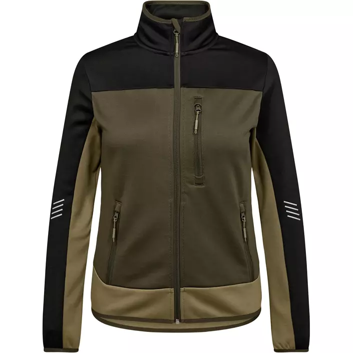 Engel Entire midlayer cardigan dam, Forest Green/Black, large image number 0