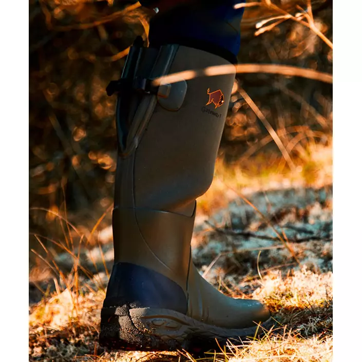 Gateway1 Woodwalker 18" 4mm rubber boots, Khaki, large image number 2