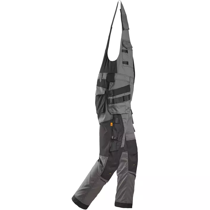 Snickers AllroundWork håndværker helbukser 6012, Steel Grey/Black, large image number 2