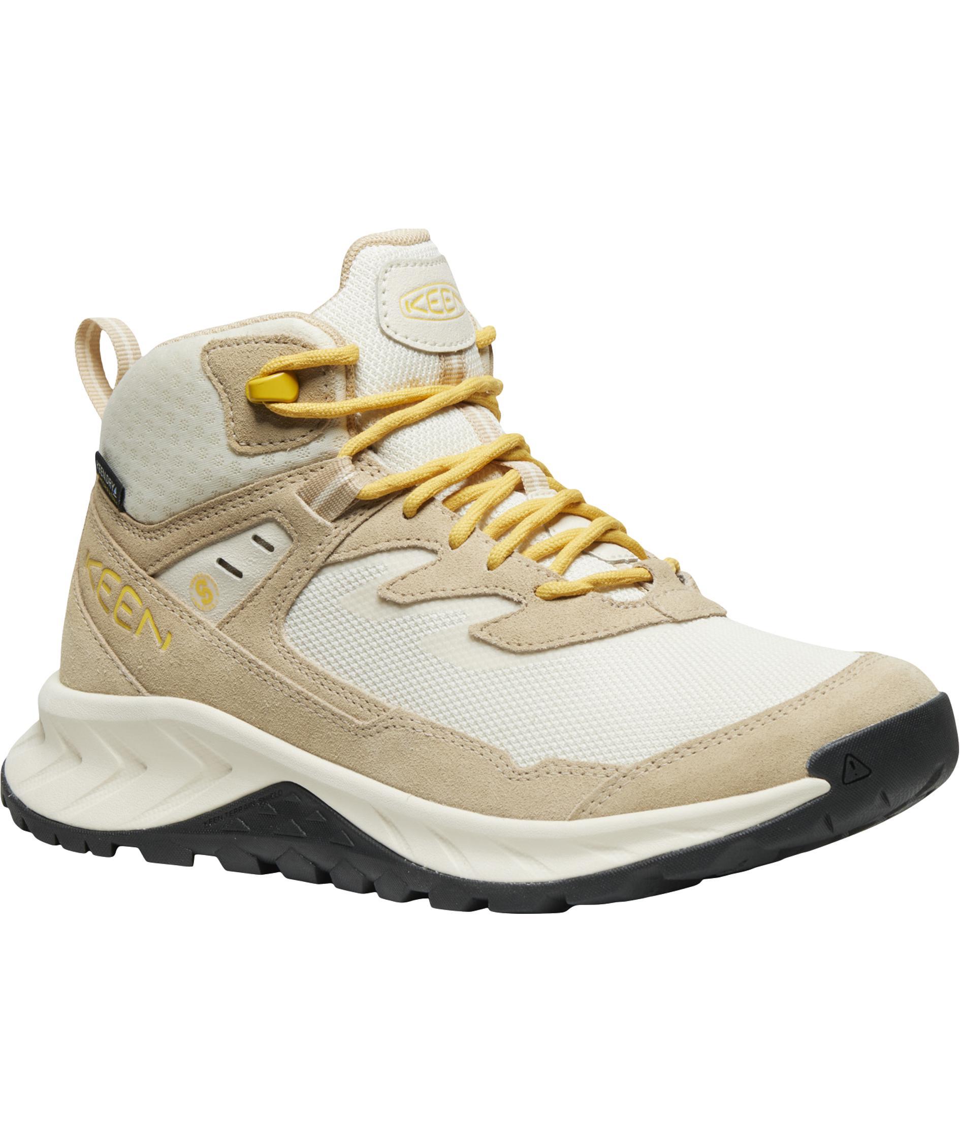 Keen Hightrail Mid WP women's hiking boots, Birch/daffodil, large image number 2