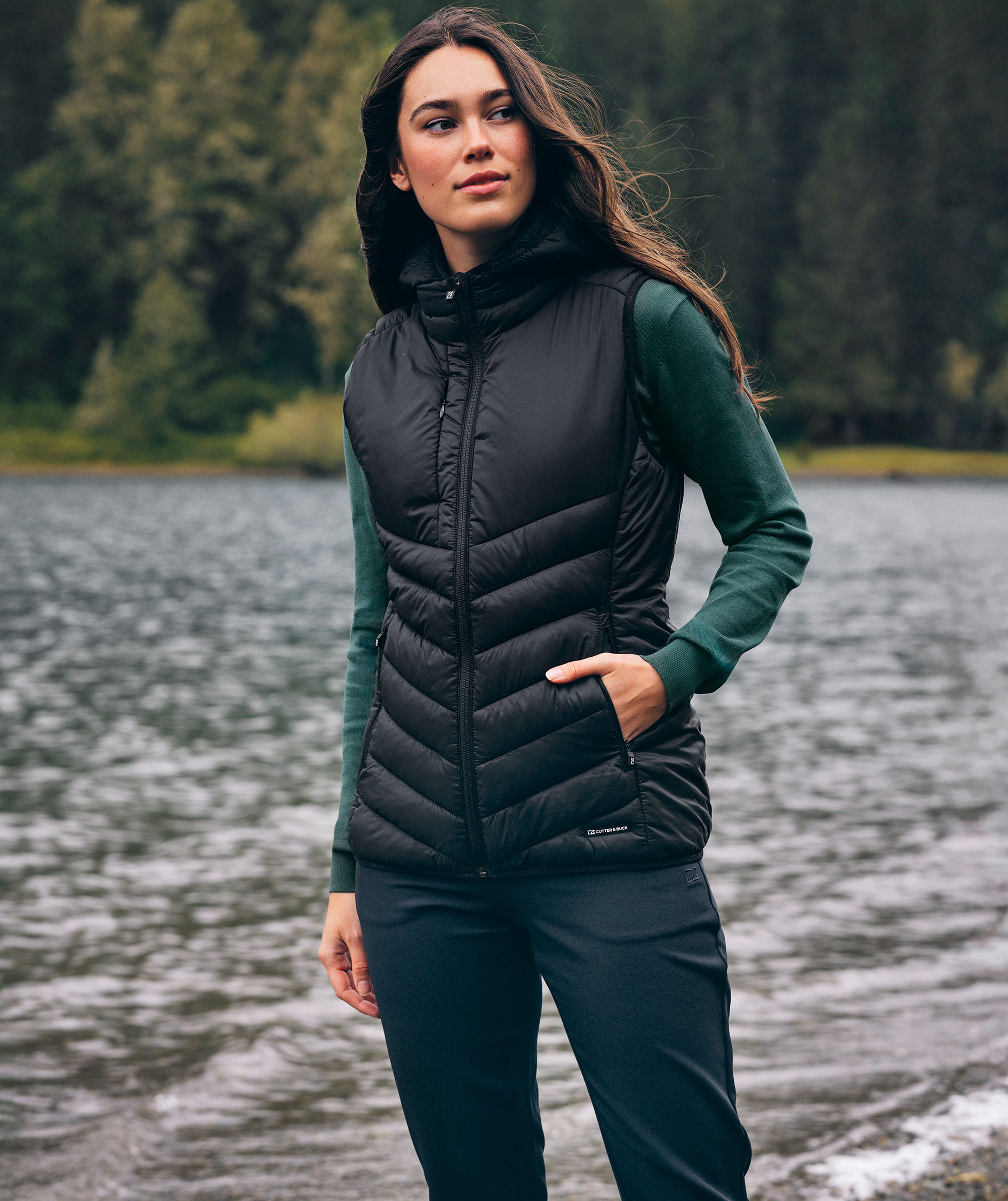Cutter & Buck Mount Adams women's quilted vest