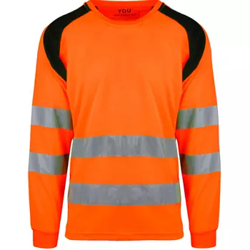 YOU Lund langærmet T-shirt, Hi-vis Orange