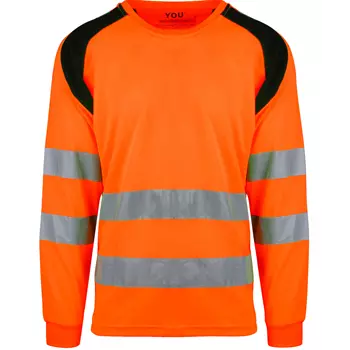 YOU Lund long-sleeved T-shirt, Hi-vis Orange