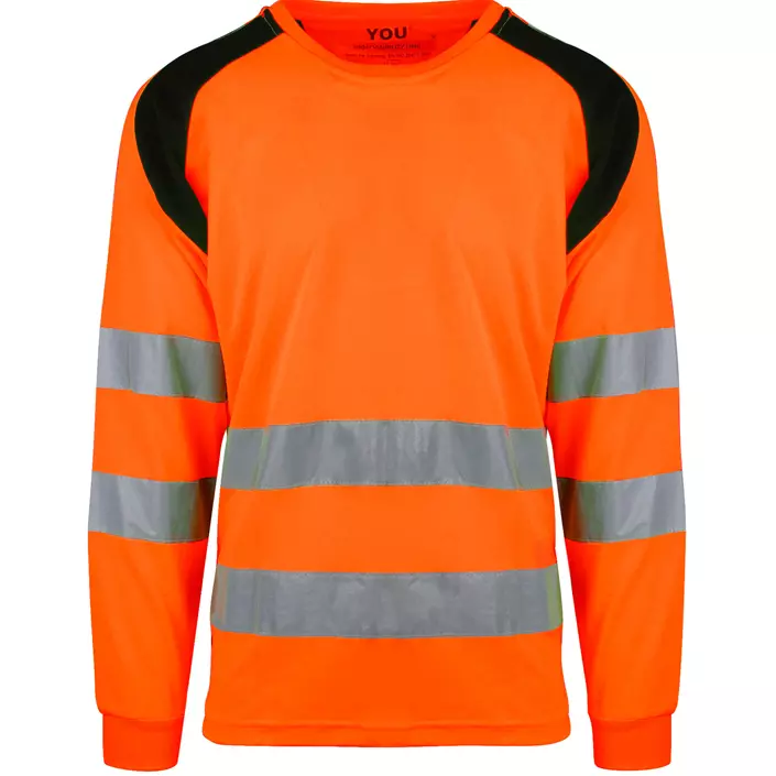 YOU Lund long-sleeved T-shirt, Hi-vis Orange, large image number 0