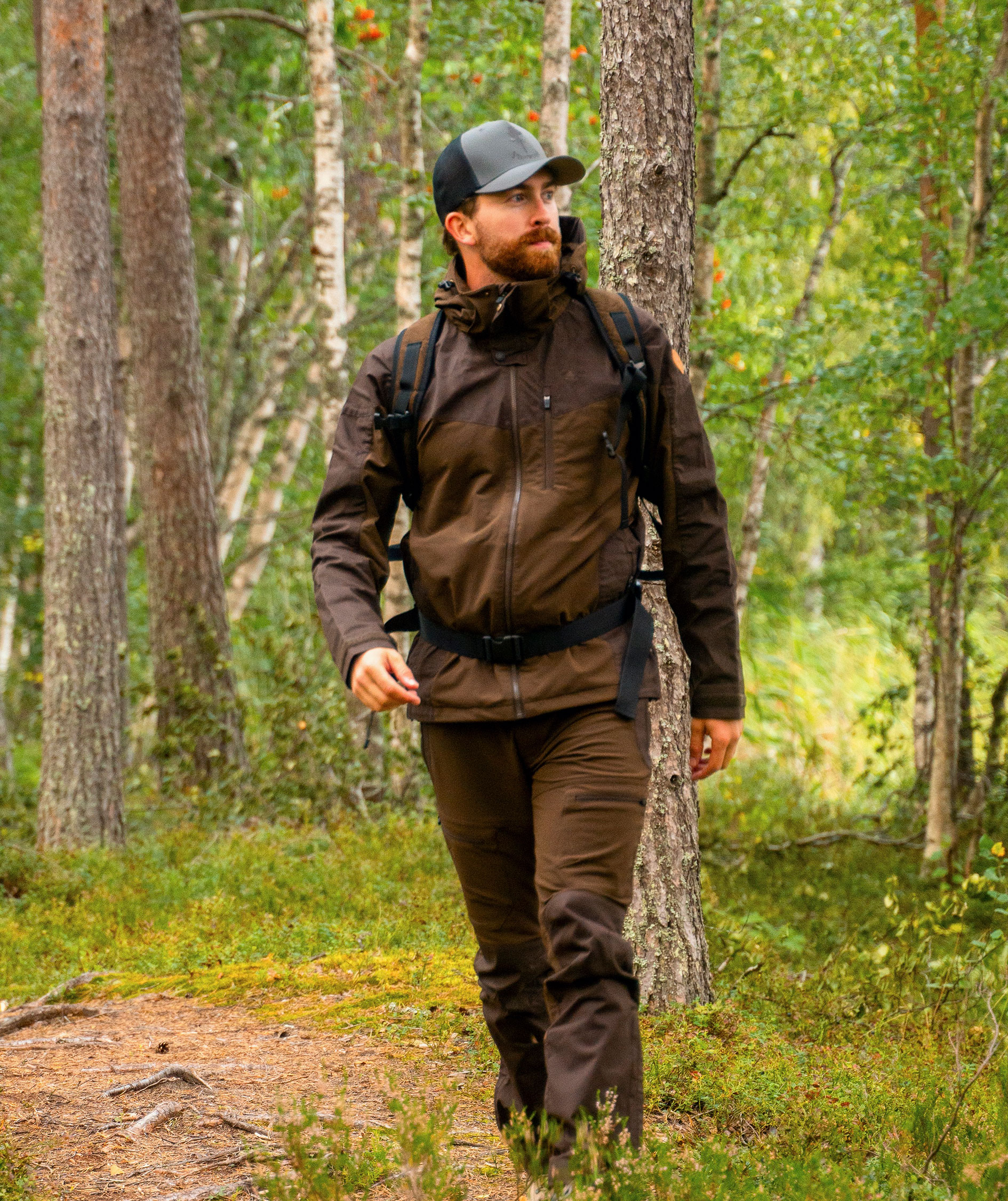 Pinewood Finnveden Hybrid friluftsjakke, Dark brown, large image number 6