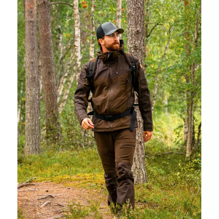 Pinewood Finnveden Hybrid friluftsjakke, Dark brown, large image number 6