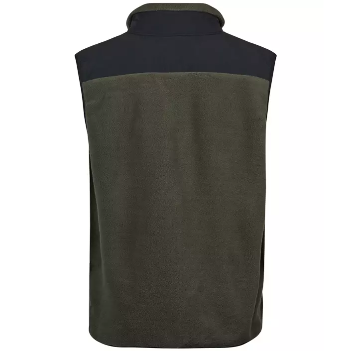 Tee Jays mountain fleece vest, Deep Green/Black, large image number 1