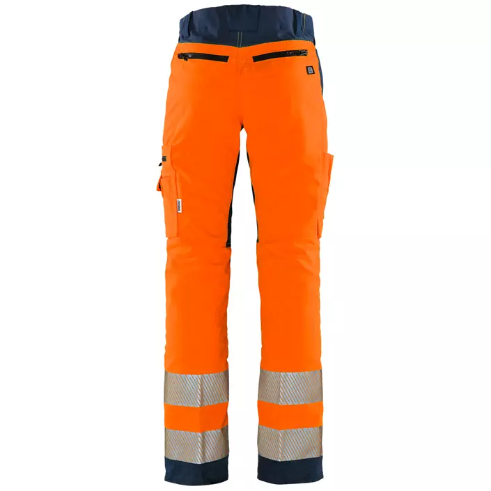 Fristads Flexforce work trousers, Hi-vis Orange/Marine, large image number 1