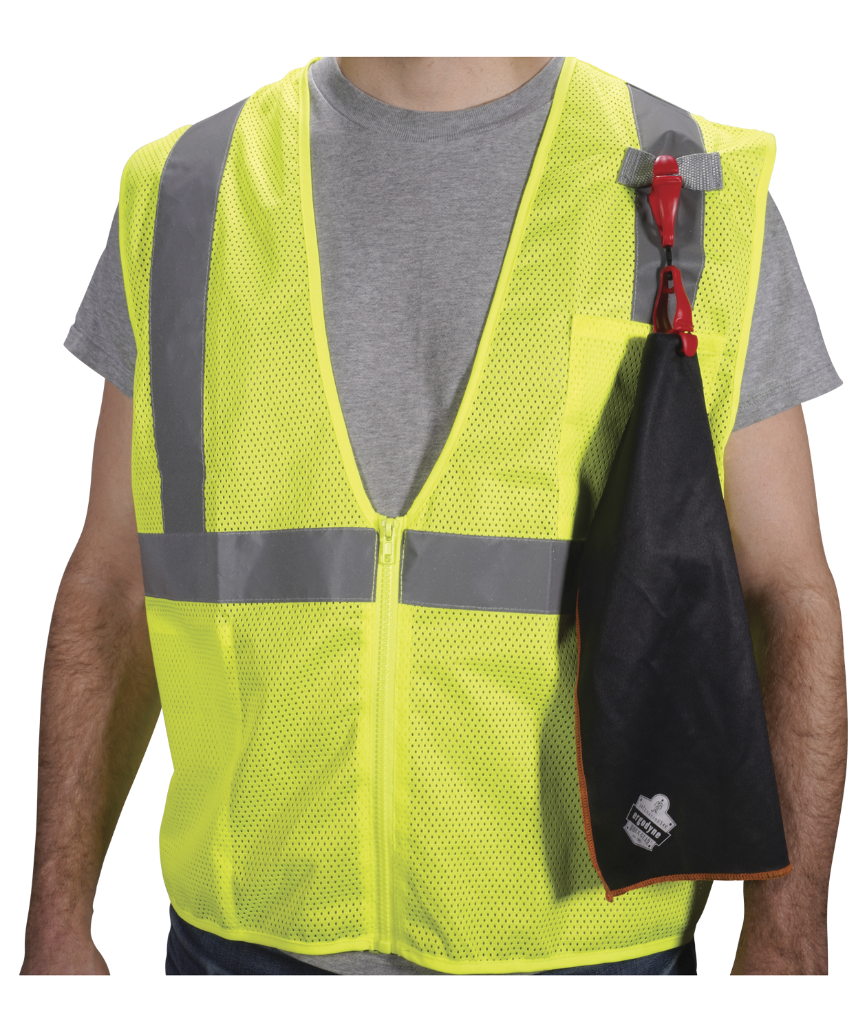 Ergodyne Chill-Its 6602MF cooling towel, Black