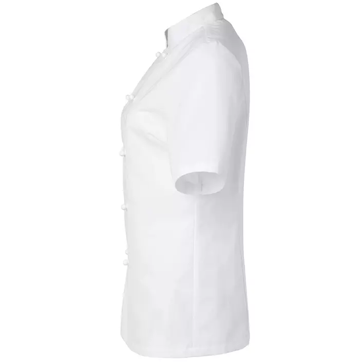 Segers women's short sleeved chefs jacket, White, large image number 4