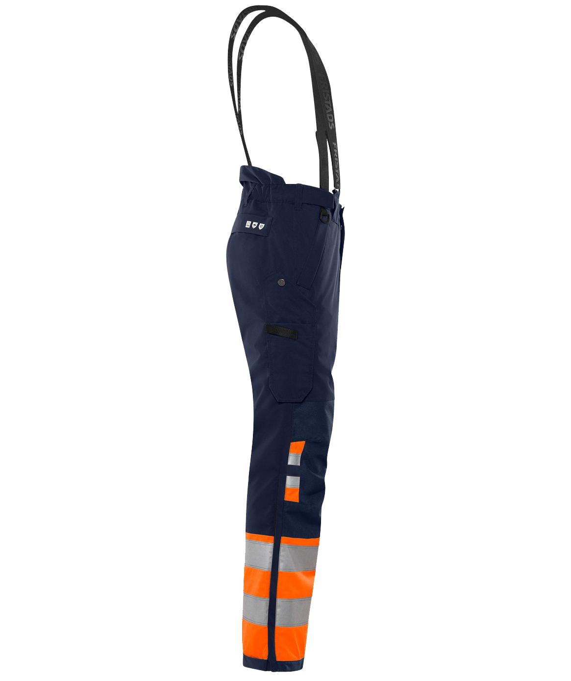 Fristads winter trousers 2681 GLPS, Hi-Vis Orange/Navy, large image number 3