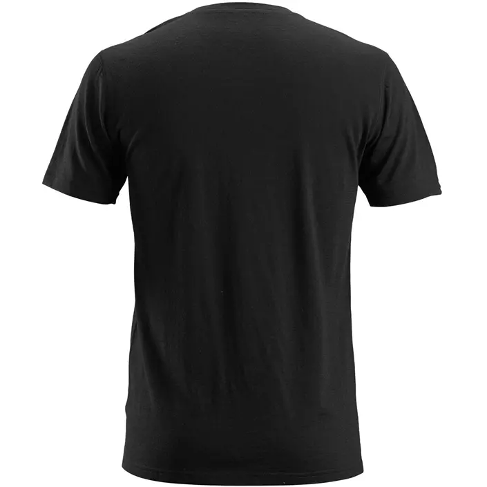 Snickers AllroundWork T-skjorte 2527 med merinoull, Svart, large image number 1