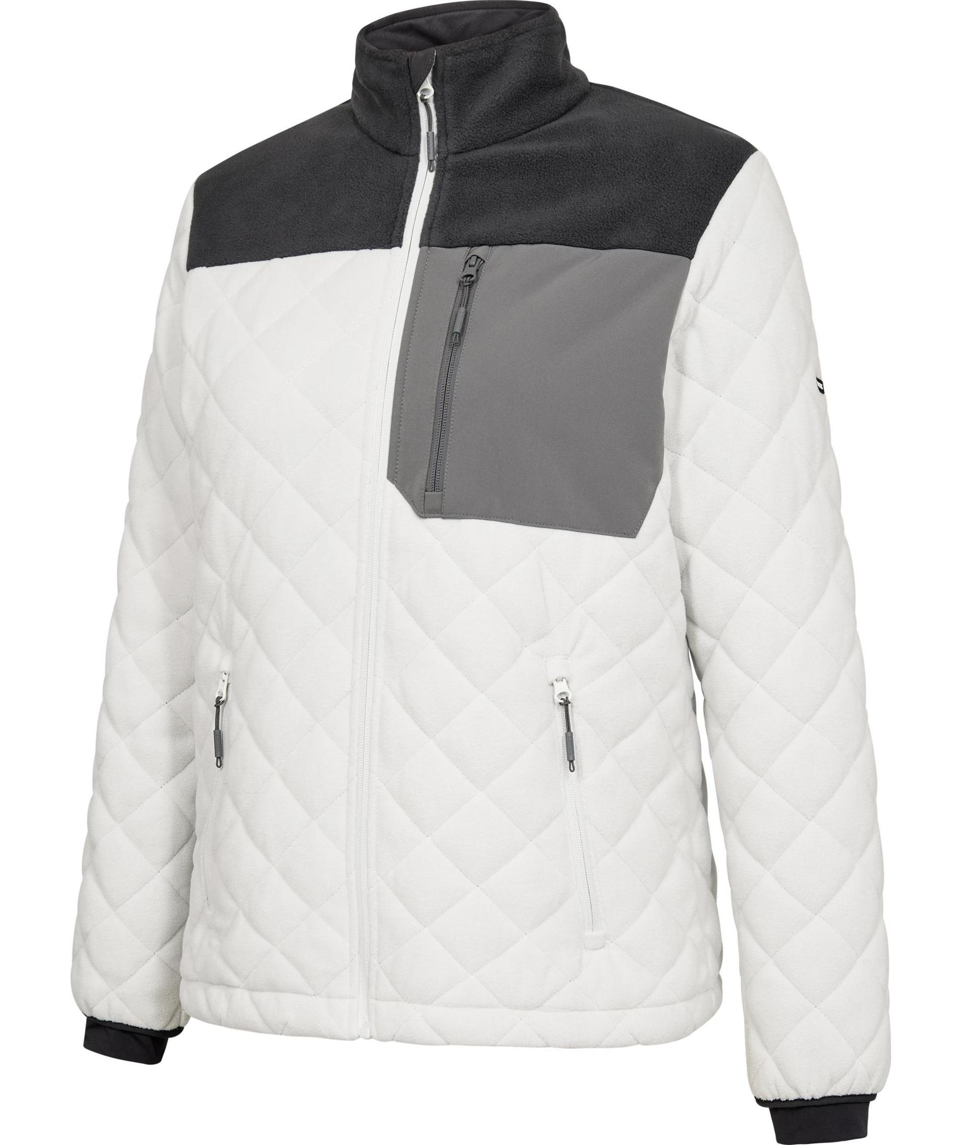 Engel Entire Damen Steppfleecejacke, Bone White/Anthracite Grey, large image number 5