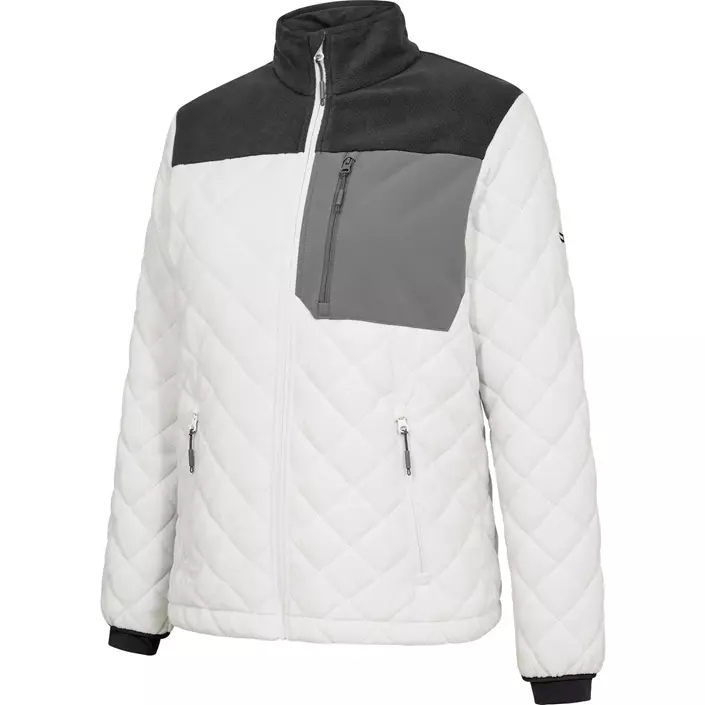 Engel Entire vatteret dame fleecejakke, Bone White/Anthracite Grey, large image number 5
