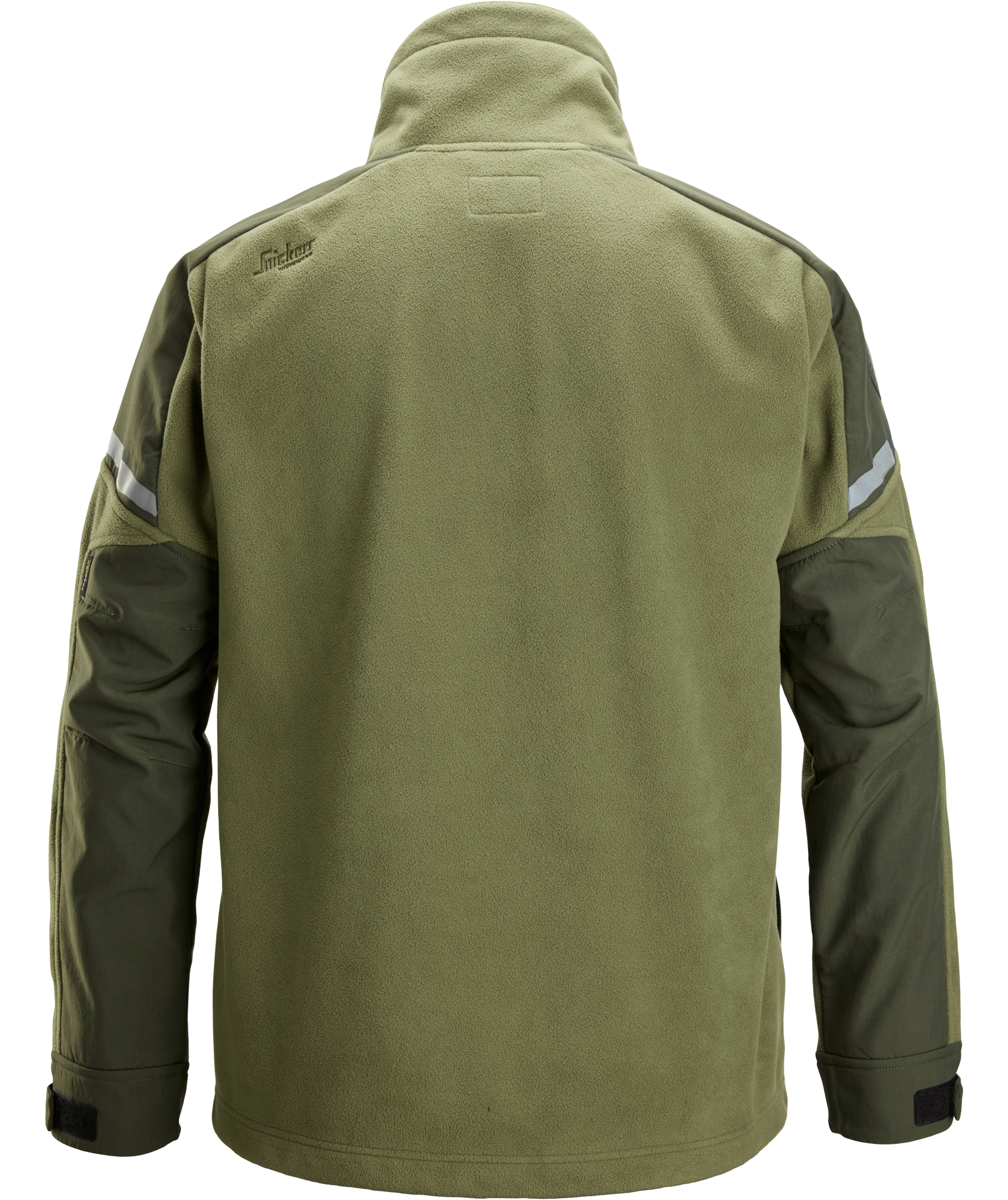 Snickers vindtett fleecejakke 8410, Khaki Green/Dark Khaki Green
