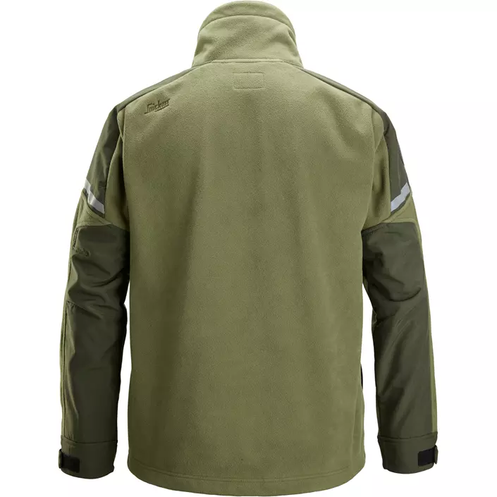 Snickers vindtæt fleecejakke, Khaki Green/Dark Khaki Green, large image number 1