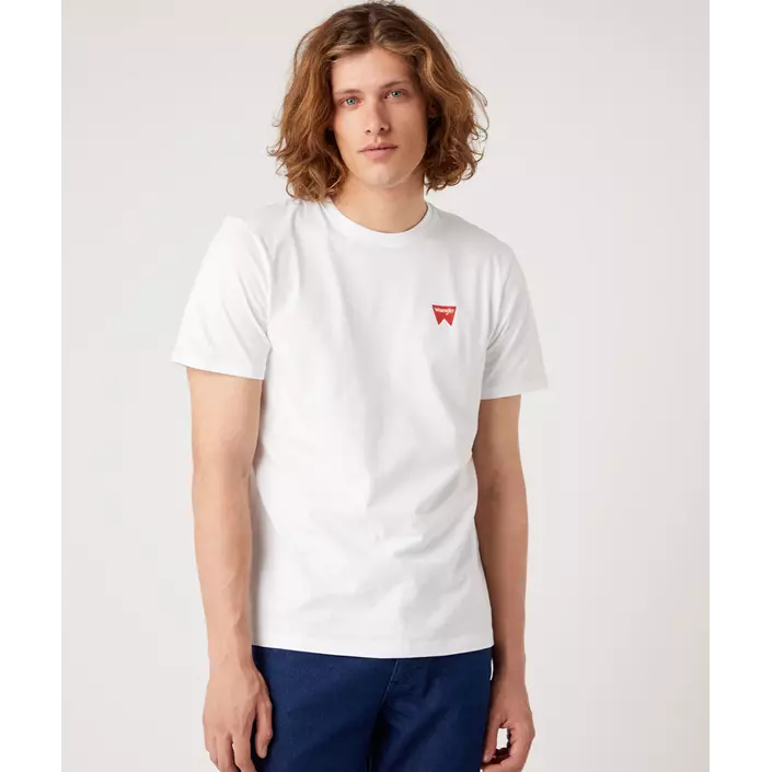 Wrangler Sign Off T-shirt, White , large image number 1