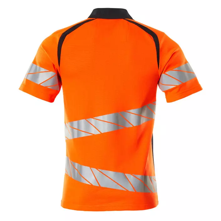 Mascot Accelerate Safe polo T-skjorte, Hi-vis Orange/Mørk Marine, large image number 1