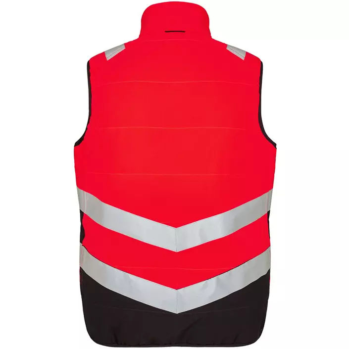 Engel Safety quilted vest, Hi-vis Red/Black, large image number 1