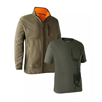 Deerhunter set with a fleece jacket and T-shirt