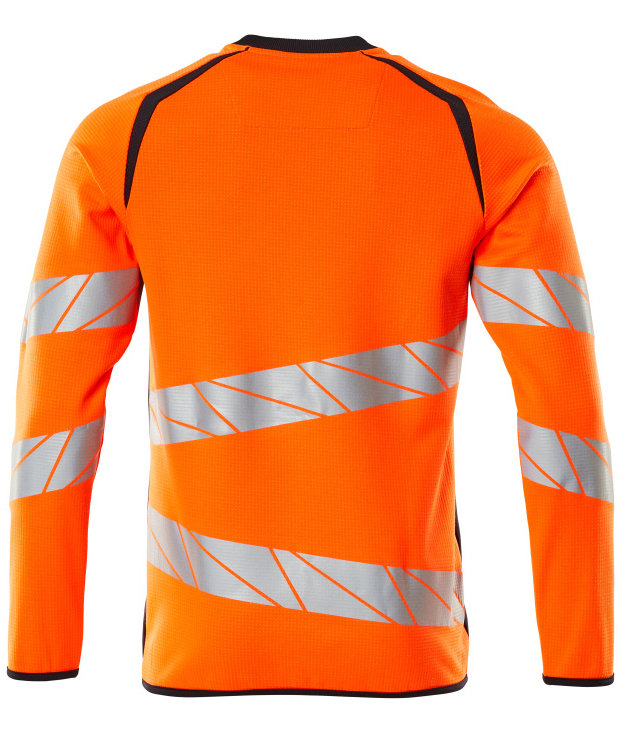 Mascot Accelerate Safe sweatshirt, Hi-Vis Orange/Dark Marine, large image number 1