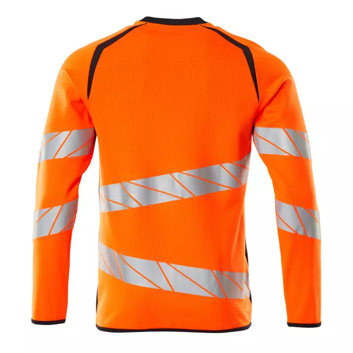 Mascot Accelerate Safe Sweatshirt, Hi-Vis Orange/Dunkel Marine, large image number 1