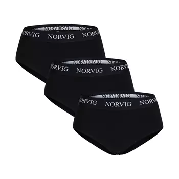NORVIG 3-pack women's maxi underwear, Black