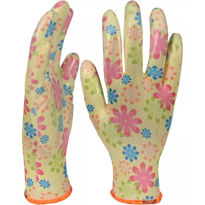 OX-ON Garden Basic 5004 work gloves, Pink/green, large image number 1