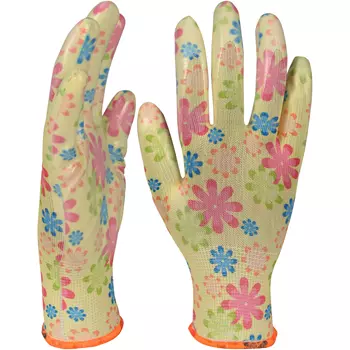 OX-ON Garden Basic 5004 work gloves, Pink/green