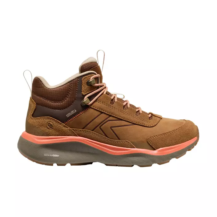 Keen Leiki Leather Mid WP vandrarkängor dam, Chipmunk/Bison, large image number 0