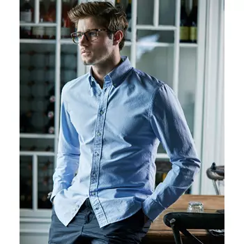 Tee Jays Perfect Oxford skjorte, Lyseblå