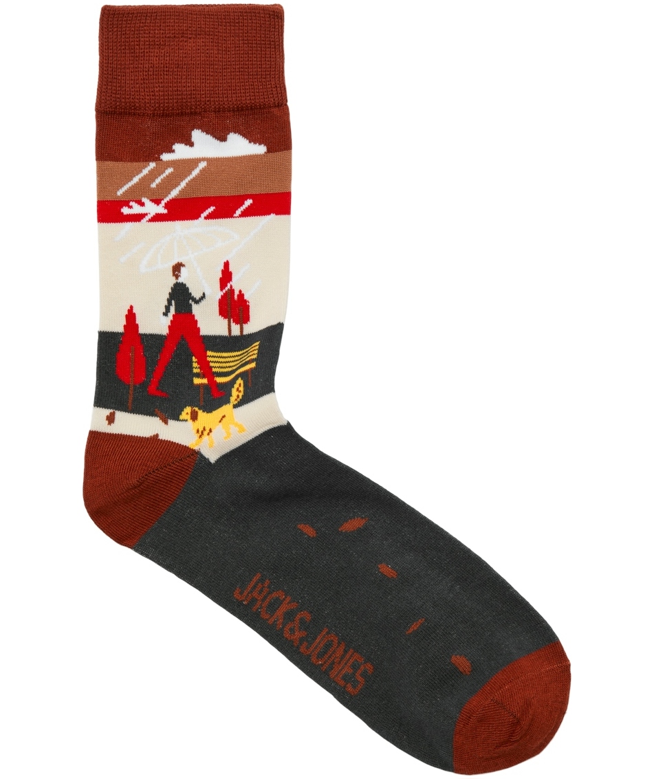 Jack & Jones JACFALL 3-pack socks, Moonbeam/Greige/Brandy Brown, Moonbeam/Greige/Brandy Brown, large image number 2