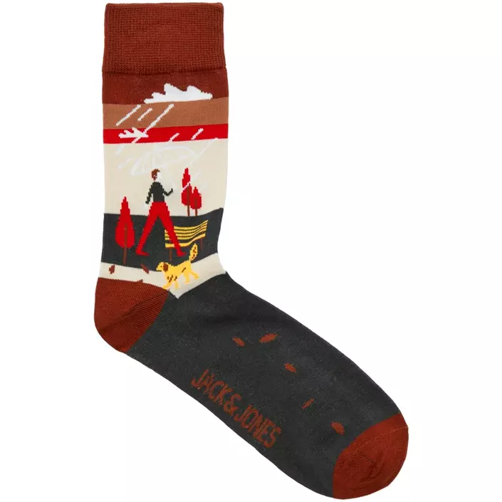 Jack & Jones JACFALL 3-pack strumpor, Moonbeam/Greige/Brandy Brown, Moonbeam/Greige/Brandy Brown, large image number 2