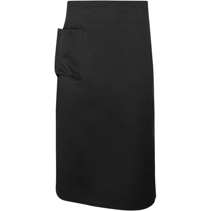 ID apron with pocket, Black, Black, large image number 0
