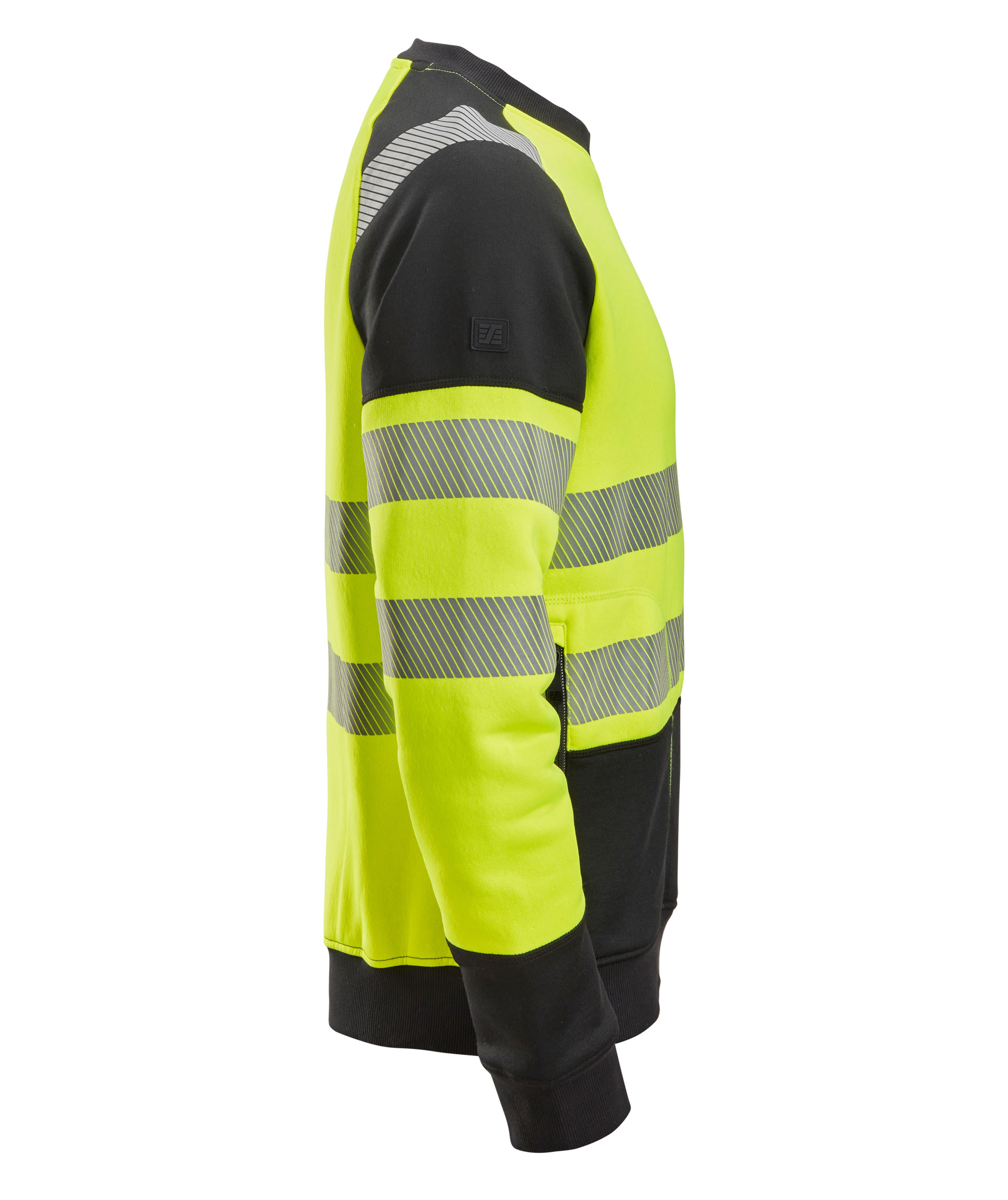 Snickers sweatshirt 2831, Hi-vis Yellow/Black, large image number 2