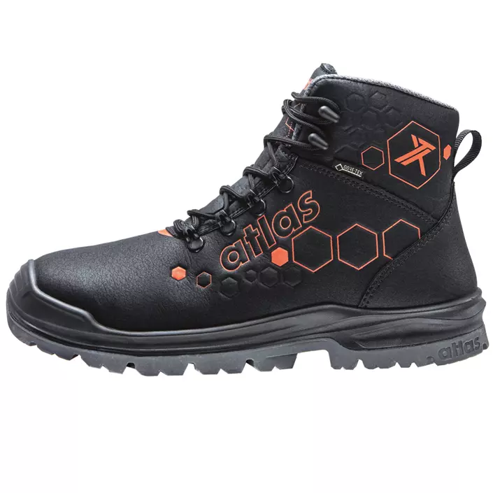 Atlas XT 520 GTX skyddskängor S3, Svart/Orange, large image number 2