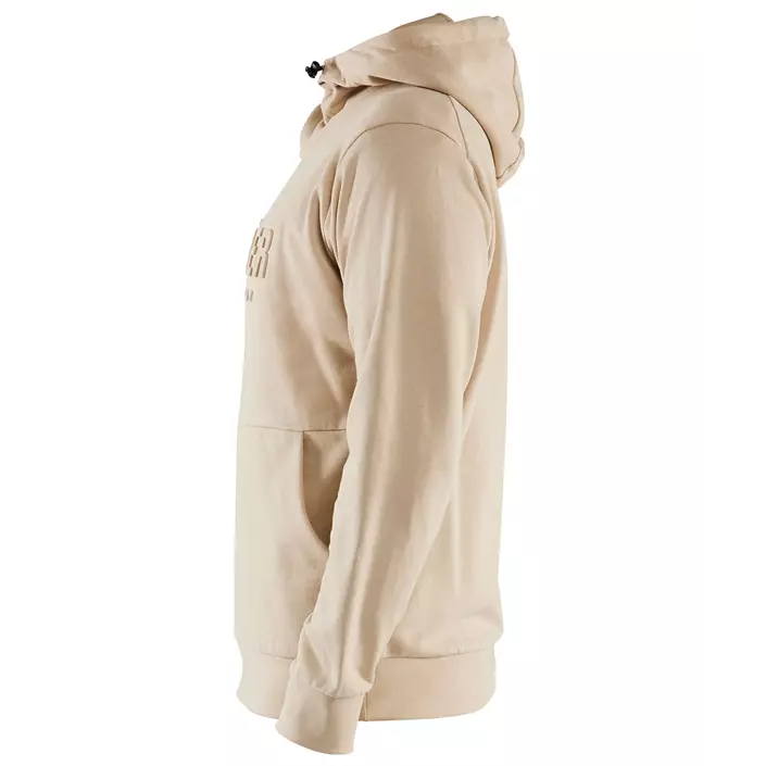 Blåkläder hoodie 3D, Varm beige, large image number 3