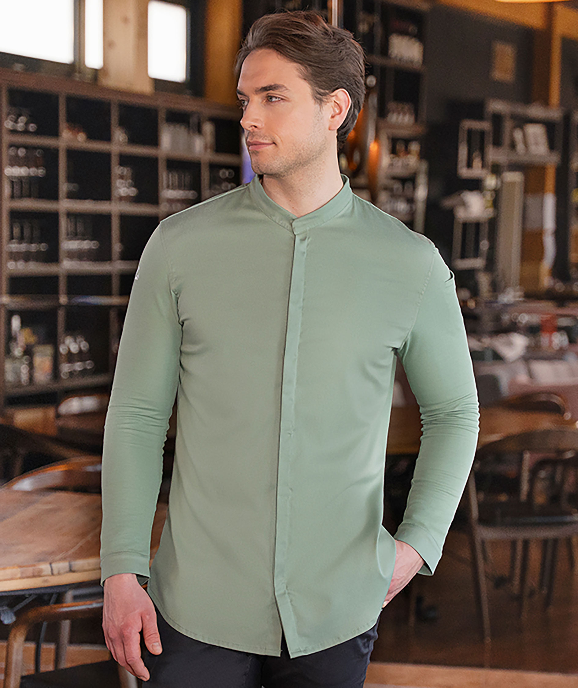 Karlowsky DIAMOND CUT&reg; Avantgarde chefs jacket, Light Grey, large image number 1