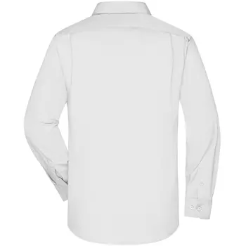James & Nicholson modern fit skjorte, Hvid