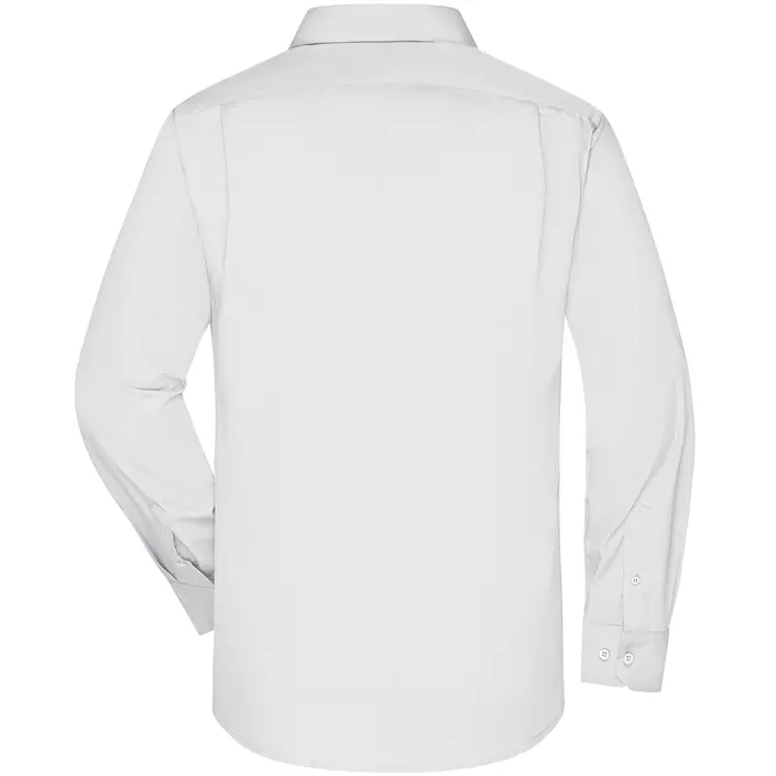 James & Nicholson modern fit  skjorta, Vit, large image number 1