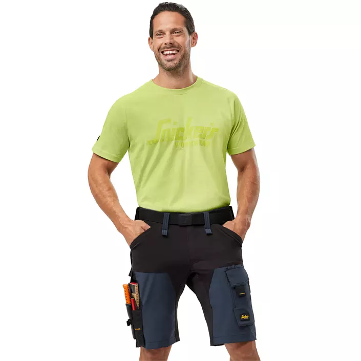 Snickers AllroundWork arbejdsshorts 6173, Navy/black, large image number 1