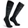 Worik Alpes knee-high socks with merino wool, Black, Black, swatch