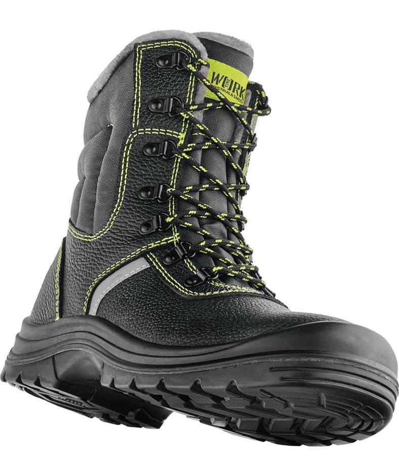 Worktime Falun safety boots S3W, Black/Green, large image number 5