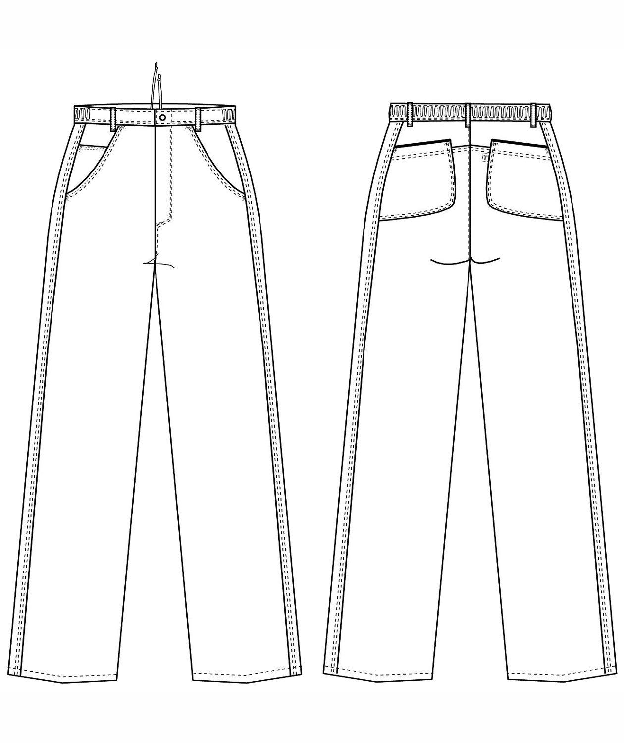 Kentaur  trousers with extra short leg length, White, large image number 1