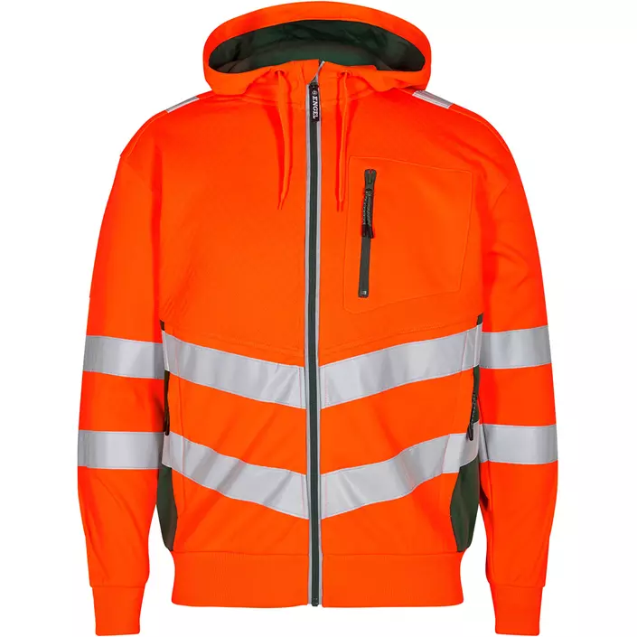 Engel Safety hættetrøje, Hi-vis Orange/Grøn, large image number 0