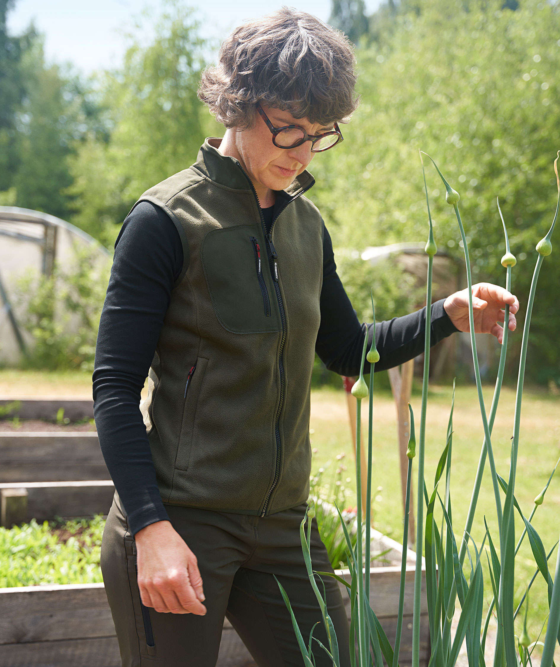 ID Women's Fleece vest, Olive