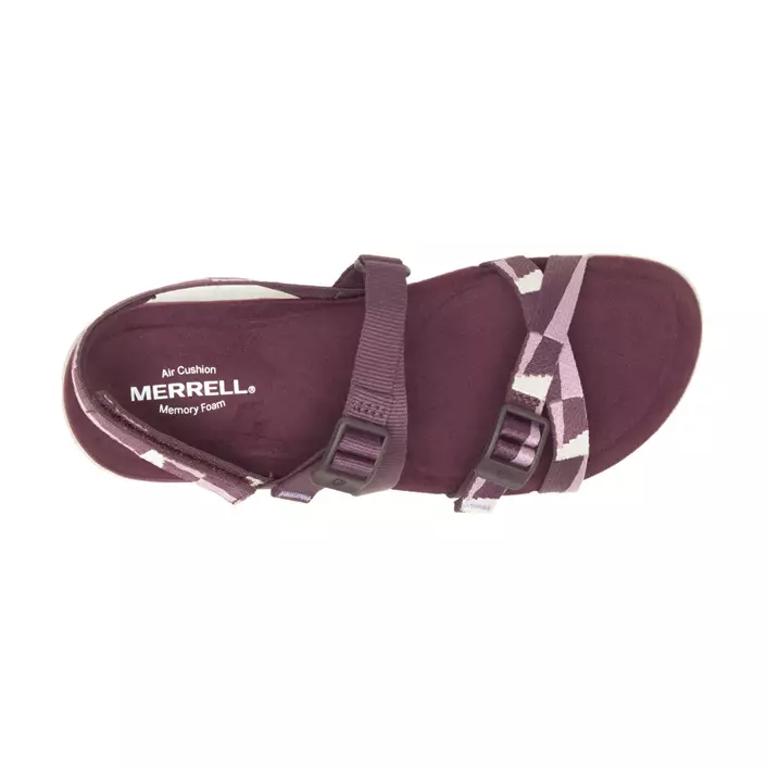 Merrell District 3 Backstrap Web women's sandals, Burgundy, large image number 3